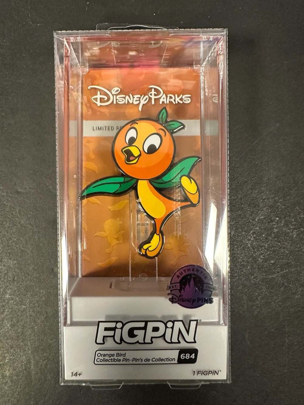 FiGPiN Disney Parks Orange Bird Collectible Pin 684
